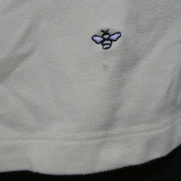 CROFT & BARROW | large | Yellow Polo Short Sleeve With Embroidered Bees All Over - Picture 16 of 16